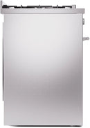 ILVE Professional Plus II 30-Inch Freestanding Natural Gas Dual Fuel Range with 5 Sealed Burner in Stainless Steel (UP30WMPSS)