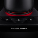 SAKI Baristan Electric Gooseneck Kettle with Precise Temperature Control, Pour Over Coffee Kettle & Tea Kettle, Stainless Steel, 1200W Quick Heating, 1 Liter, Matte Black