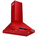 Kostch 30-Inch 600 CFM Convertible Wall-Mounted Range Hood in Red (KOS-30RH09M)