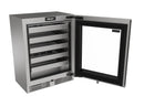 Perlick 24-Inch Luxe Shallow Depth ADA Undercounter Wine Reserve with 3.1 Cu. Ft. Capacity, RAPIDCOOL Technology in Panel Ready Glass Door (G5WR24GD)