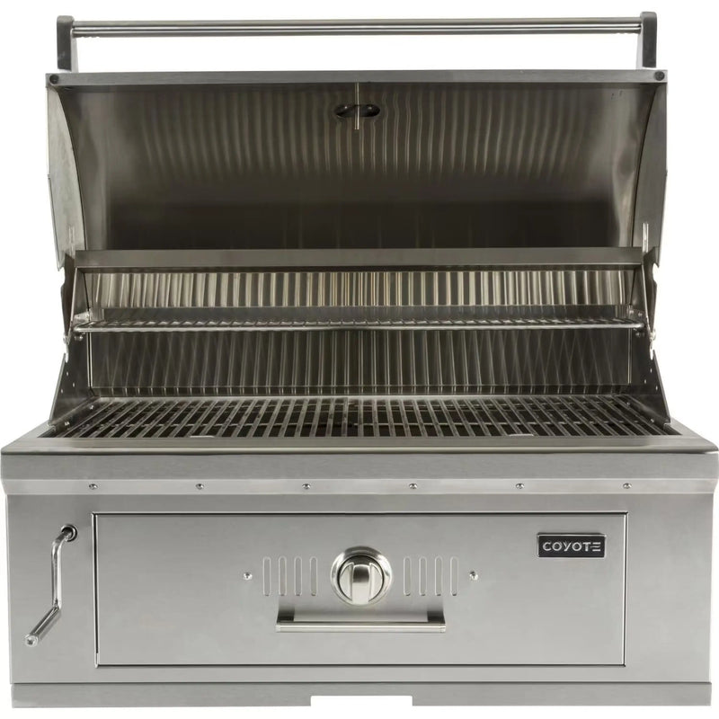 Coyote 36-Inch Built-In Stainless Steel Charcoal Grill (C1CH36)