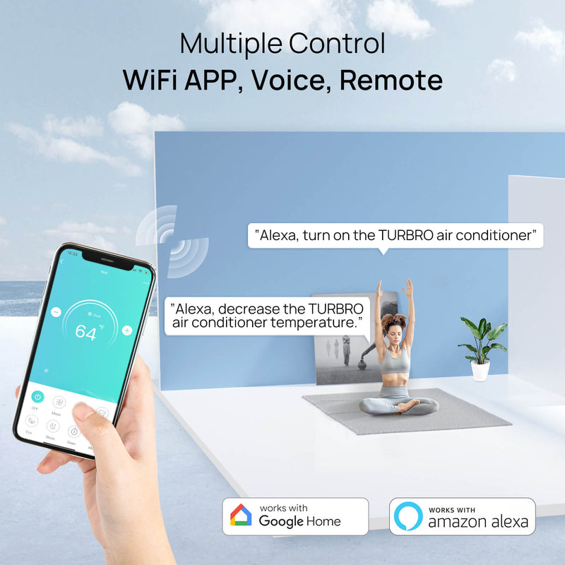 TURBRO Greenland 42,000 BTU Penta-Zone(5) Mini Split AC with Heat Pump (R454B)