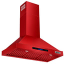 Kostch 36-Inch 600 CFM Convertible Wall-Mounted Range Hood in Red (KOS-36RH09M)