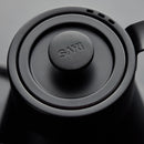 SAKI Baristan Electric Gooseneck Kettle with Precise Temperature Control, Pour Over Coffee Kettle & Tea Kettle, Stainless Steel, 1200W Quick Heating, 1 Liter, Matte Black