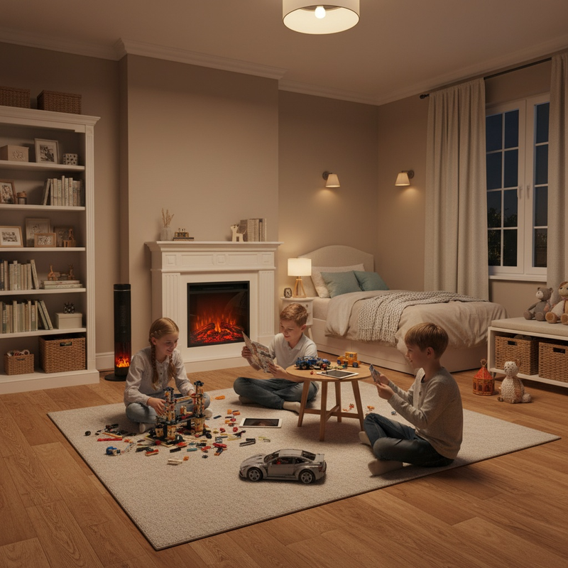 Parrot Uncle 1500W Electric Space Heaters with Digital LED Display Remote Control (1606F)