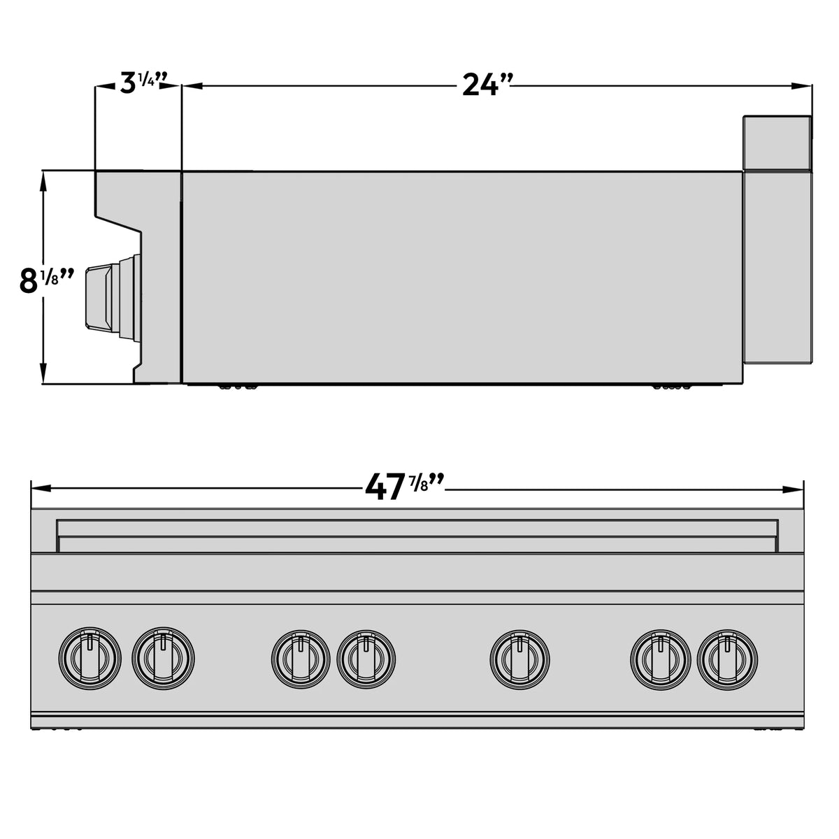 Induction Hardware IRT48-SS Product Photo - Home Outlet Direct