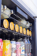 TrueFlame 24-Inch 5.1 Cu. Outdoor Rated Fridge with Glass Door (AMD-RFR-24G)