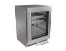 Perlick 24-Inch Luxe Undercounter Beverage Center with 5.0 Cu. Ft. Capacity, RAPIDCOOL Technology in Panel Ready Glass Door (G5BC24GL)