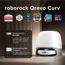 Roborock Qrevo Curv Robot Vacuum with Multifunctional Dock 3.0, 18500 Pa Suction Power and FlexiArm (RR-QrevoCurv0-M1)