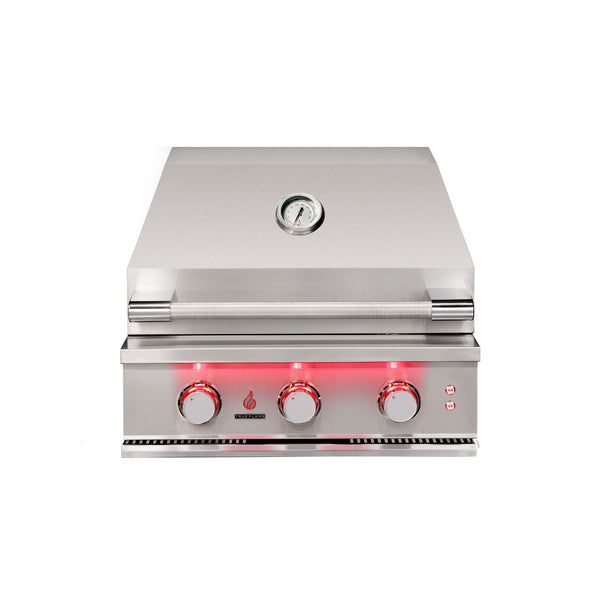 TrueFlame 25-Inch Built-In Natural Gas Grills in Stainless Steel (TF25-NG)
