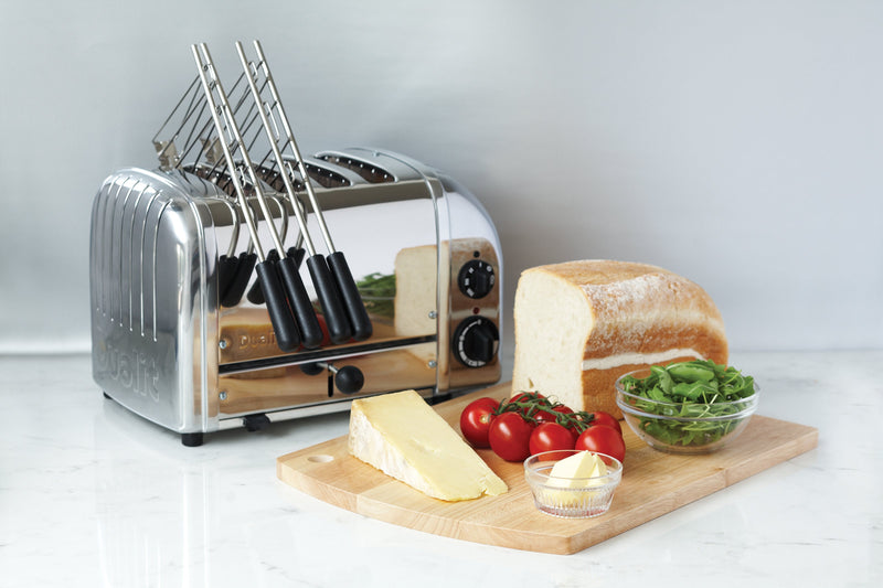 Dualit Small Appliance Package with 4-Slice Toaster, Kettle, Hand Mixer and Sandwich Cage in Polished Chrome