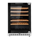 Kucht 24-Inch Freestanding Dual Zone 52-Wine Bottles Wine Cooler in Panel-Ready (D24UPR)