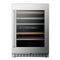 Kucht 24-Inch Freestanding Dual Zone 52-Wine Bottles Wine Cooler in Stainless Steel (D24US)