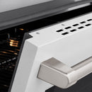 ZLINE 24-Inch 3.2 Cu. Ft. Paramount Induction Range with 3 Element Cooktop and Electric Convection Oven in Stainless Steel with White Matte Door (SINR-WM-24)