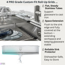 Forno Acqua 45-Inch Drop-In/Undermount 3-Level Workstation Sink with Two Faucets & Glass Rinser (J-WP30)