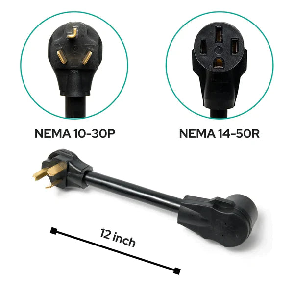 NeoCharge Smart Splitter NEMA 10-30 + Adapter