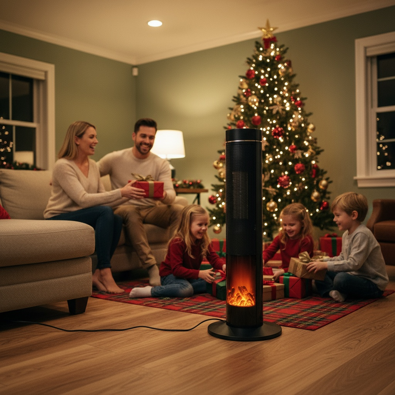 Parrot Uncle 1500W Electric Space Heaters with Digital LED Display Remote Control (1606F)