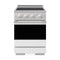 ZLINE 24-Inch 3.2 Cu. Ft. Marino Induction Range with 3 Element Cooktop and Convection Oven in Stainless Steel with White Matte (MINR-WM-24)