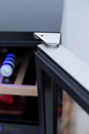 TrueFlame 15-Inch Outdoor Rated Dual Zone Wine Cooler in Stainless Steel (AMD-RFR-15WD)