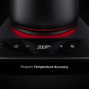 SAKI Baristan Electric Gooseneck Kettle with Precise Temperature Control, Pour Over Coffee Kettle & Tea Kettle, Stainless Steel, 1200W Quick Heating, 1 Liter, Matte Black