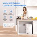 Waterdrop Tankless Reverse Osmosis Water Filter, NSF/ANSI 58 & 372 Certified, 1200 GPD Reverse Osmosis System, 11-Stage Filtration Undersink RO, 3:1 Pure to Drain, Alkaline Mineral (WD-X12-YZ)