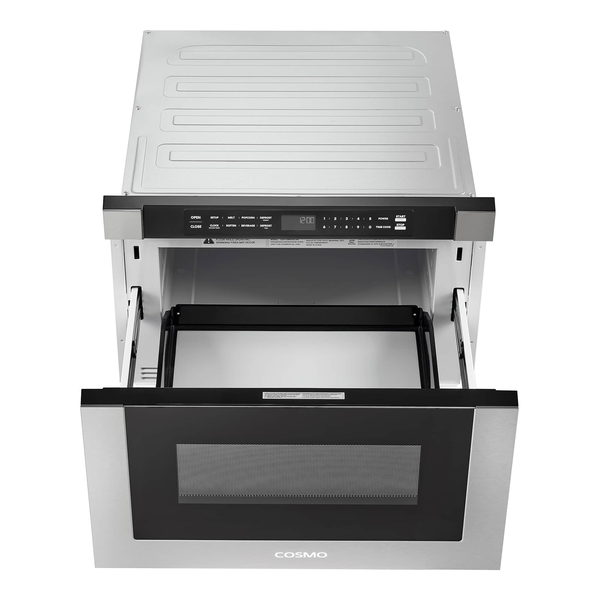 Cosmo 24-Inch 1.2 Cu. Ft. Built-in Microwave Drawer in Stainless Steel