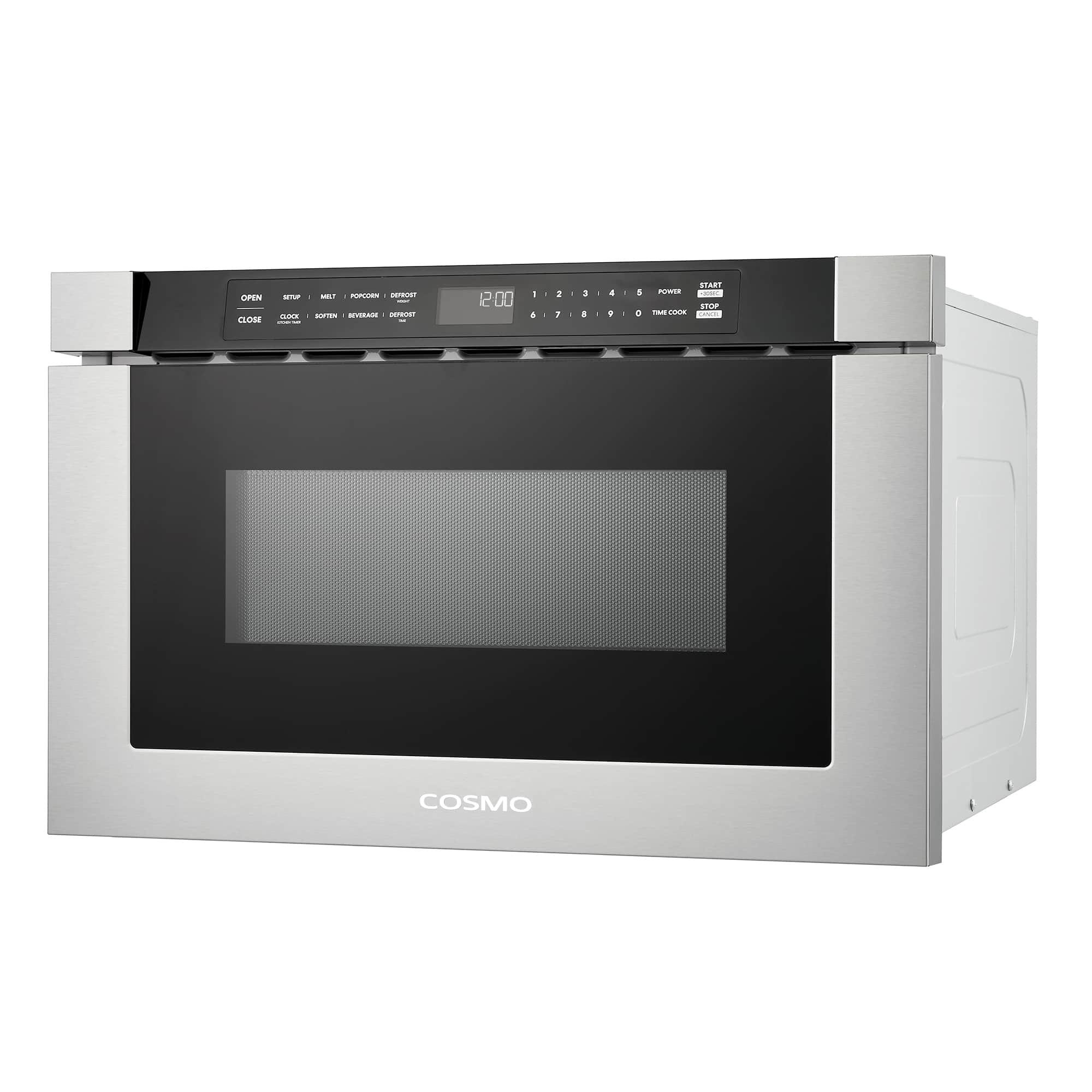 Cosmo 24-Inch 1.2 Cu. Ft. Built-in Microwave Drawer in Stainless Steel