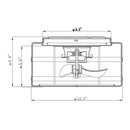 Parrot Uncle 13-Inch Madurai Farmhouse Flush Mount Reversible Ceiling Fan with Lighting and Remote Control (F8270BK110V)