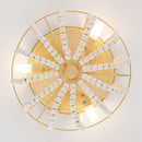 Parrot Uncle 13-Inch Farmhouse DC Motor Flush Mount Reversible Ceiling Fan with Lighting and Remote Control (F8272110V)