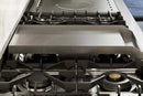 ILVE Majestic III 36-Inch Dual Fuel Range with 6 Black Brass Burners and Griddle, Dual Function Burner up to 25,000 BTU, Triple Glass, Mediterranean Mint, Chrome (UM36FNR3MMC)