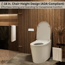 Forno Acqua Luxurious Super Smart Toilet, Includes Bidet, Heated Seat, Auto Flush, Auto Lid, Powerful Flush, Ideal for Master Bathrooms (CSTE01)