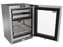 Perlick 24-Inch Luxe Undercounter Dual Zone Beverage Center with 4.7 Cu. Ft. Capacity, RAPIDCOOL Technology in Panel Ready Glass Door (G5BZ24GL)