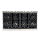 Kucht 48-Inch Pro-Style Dual Fuel Range with 4.2 cu. ft. Electric Oven and 8 Gas Burners in Gray (KDF482-GR)