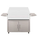 TrueFlame 40-Inch Delux Grill Cart in Stainless Steel (CART-TF-40-DC)