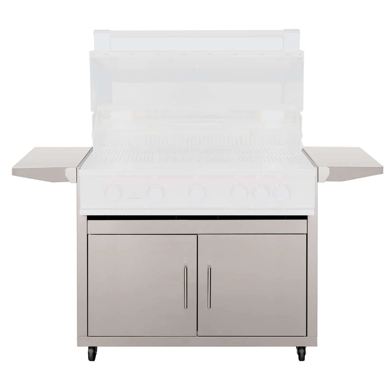 TrueFlame 40-Inch Delux Grill Cart in Stainless Steel (CART-TF-40-DC)