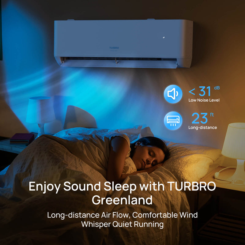 TURBRO Greenland 18,000 BTU Mini Split Air Conditioner with Heat Pump and 16 Ft. Line Set, WiFi Ductless  (707-SU-GL18K230)