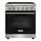 Kostch 30-Inch Glass Top Electric Range with 5 Burners & 4.55 Cu. Ft. Convection Oven in Black (KOS-30RE06H-B)