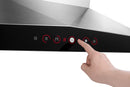 ROBAM 36-Inch 1200 CFM Wall Mount Range Hood in Stainless Steel (A837)