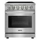 Kostch 30-Inch Glass Top Electric Range with 5 Burners & 4.55 Cu. Ft. Convection Oven in Stainless Steel (KOS-30RE06H-S)