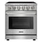 Kostch 30-Inch Glass Top Electric Range with 5 Burners & 4.55 Cu. Ft. Convection Oven in Stainless Steel (KOS-30RE06H-S)