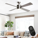 Parrot Uncle 52-Inch Bucholz Industrial Ceiling Fan with Dimmable LED Light