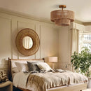 Parrot Uncle 3-Light Traditional Farmhouse Wabi-Sabi Flush Mount Light (BBW9513-3110V)