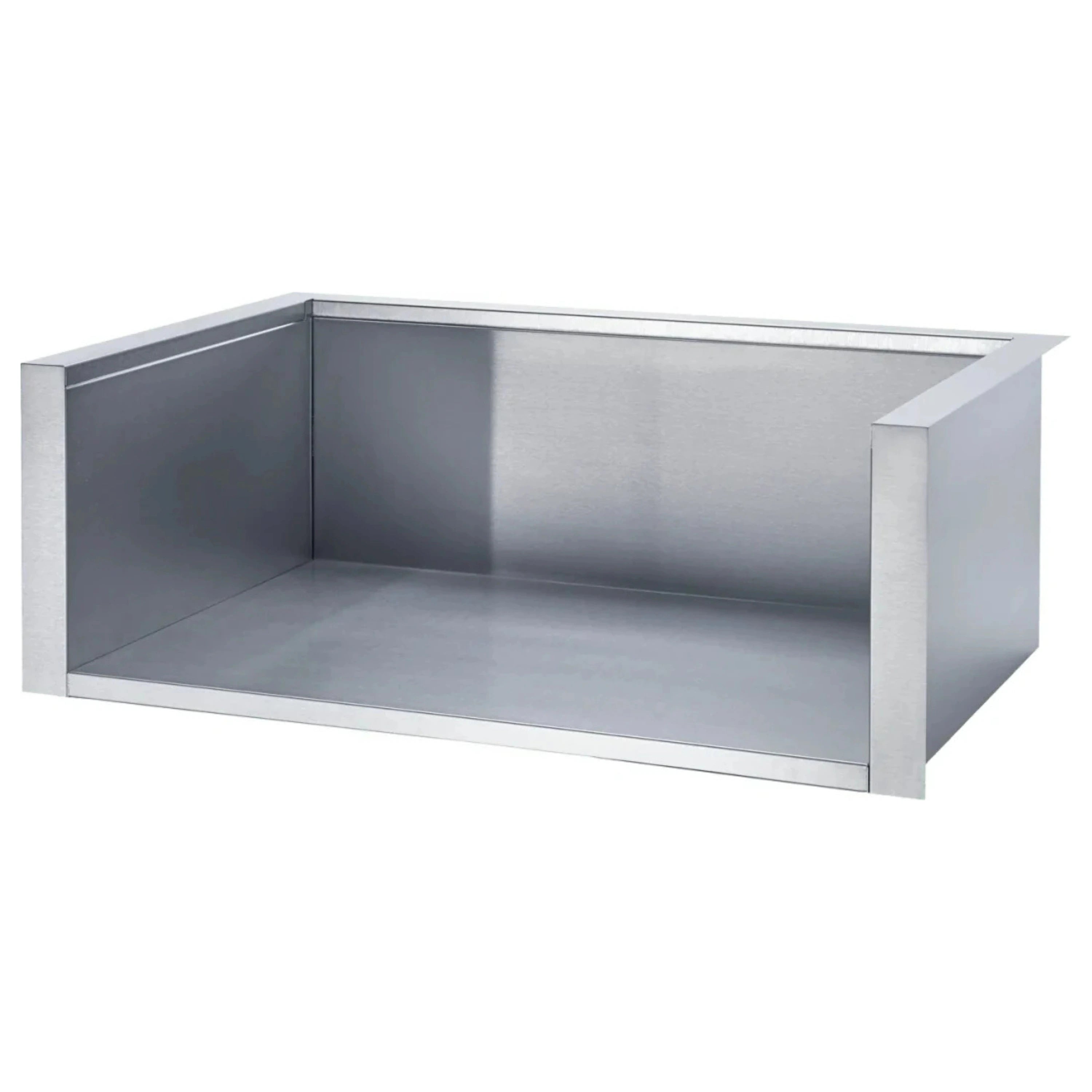 Insulated grill sleeve for 42-inch grill, gray metal housing