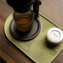 OutIn 9.8 x 6.7-Inch Foldable, Waterproof Silicone Coffee Mat For OutIn Products & Portable Coffee Makers in Green (OT-MAT-01)