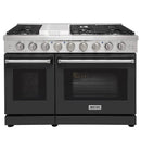 Kostch 48-Inch Gas Range with 6 Burners, Griddle Cooktop & 6.8 Cu. Ft. Convection Oven in Black (KOS-48RG03M-B)