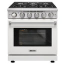 Kostch 30-Inch Gas Range with 5 Burners & 4.55 Cu. Ft. Convection Oven in White (KOS-30RG03M-W)