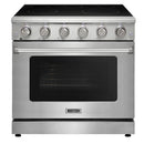 Kostch 36-Inch Glass Top Electric Range with 5 Burners & 6 Cu. Ft. Convection Oven in Stainless Steel (KOS-36RE06H-S)