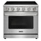 Kostch 36-Inch Glass Top Electric Range with 5 Burners & 6 Cu. Ft. Convection Oven in Stainless Steel (KOS-36RE06H-S)