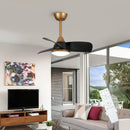 Parrot Uncle 28-Inch Modern DC Motor Downrod Mount Reversible Ceiling Fan with LED Lighting and Remote Control