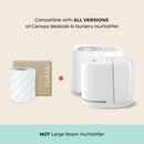 Canopy Original Bedside Humidifier Filter 2.0 – 8-Pack Replacement Filters, Compatible Bedside Humidifiers, Made with Wood Pulp, Paper Filter (K-FLT-BD2-8)